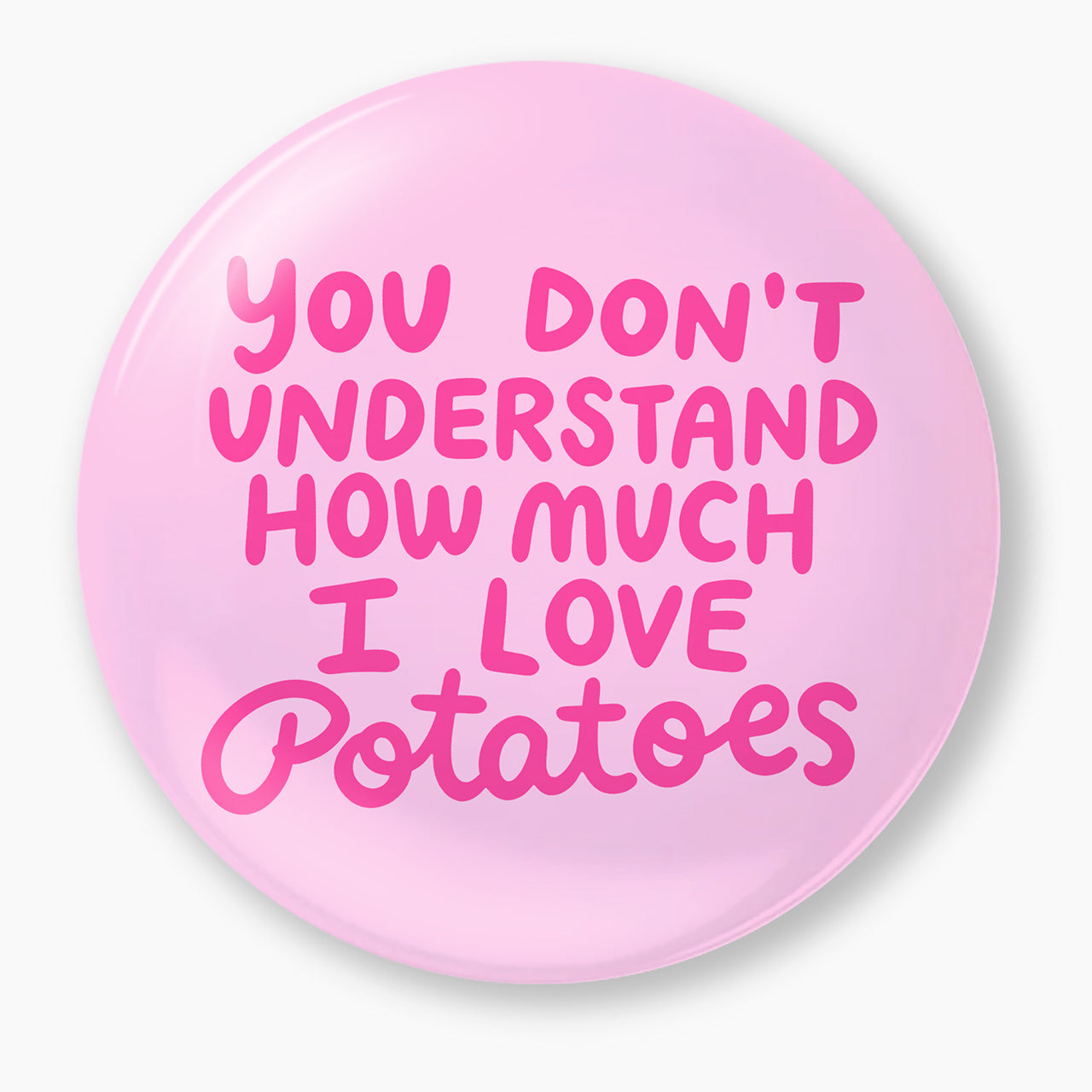 Potato Lover Confession Pin Badge