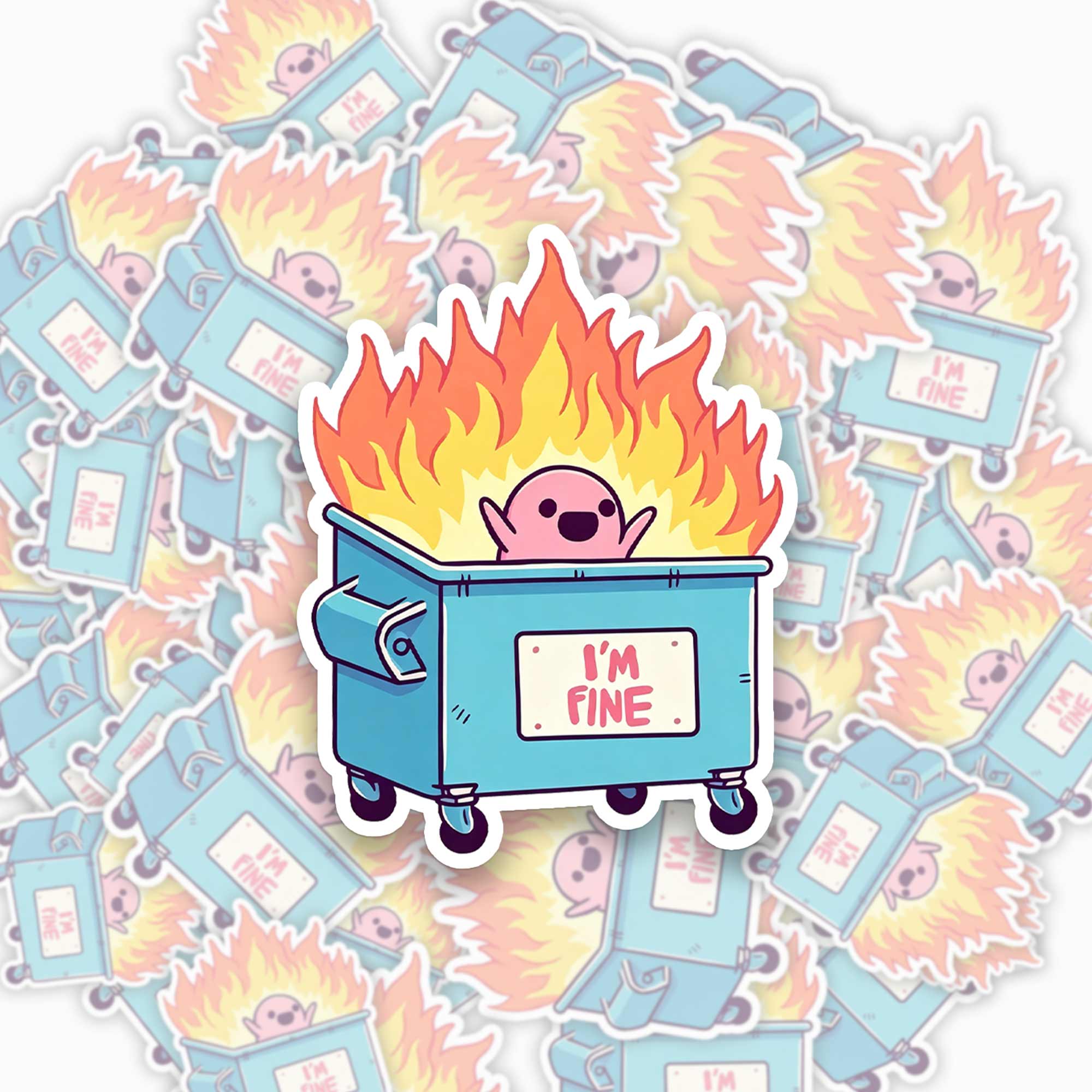 I am Fine Sticker Jellypine