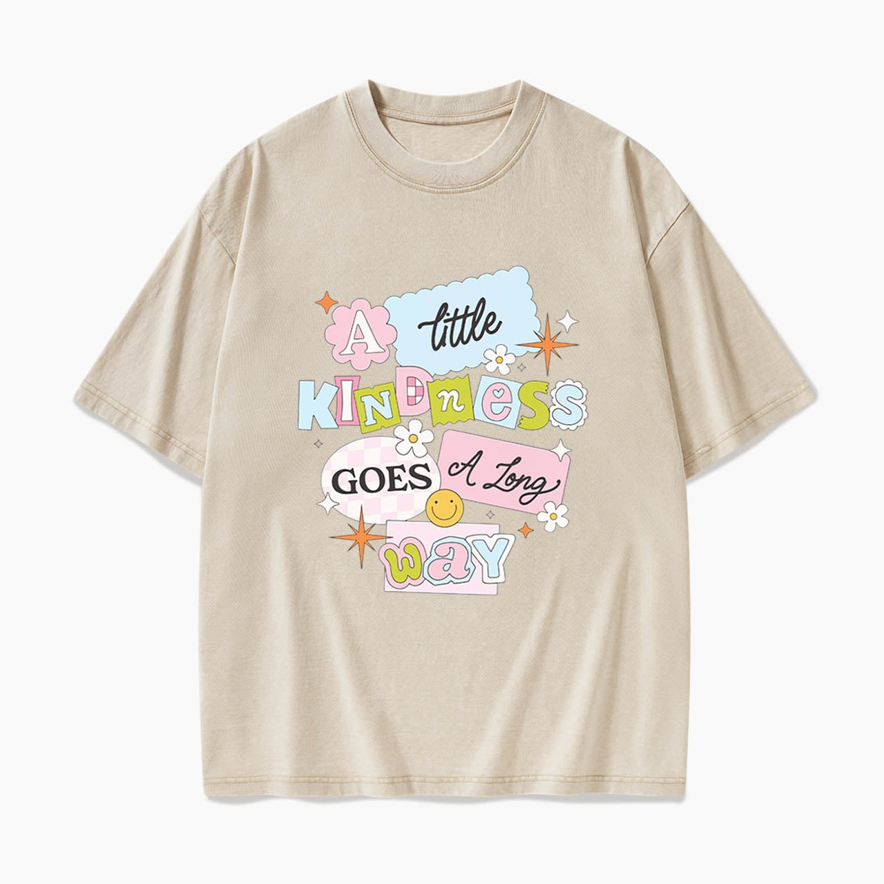 A little Kindness Goes A Long Way Washed Tees