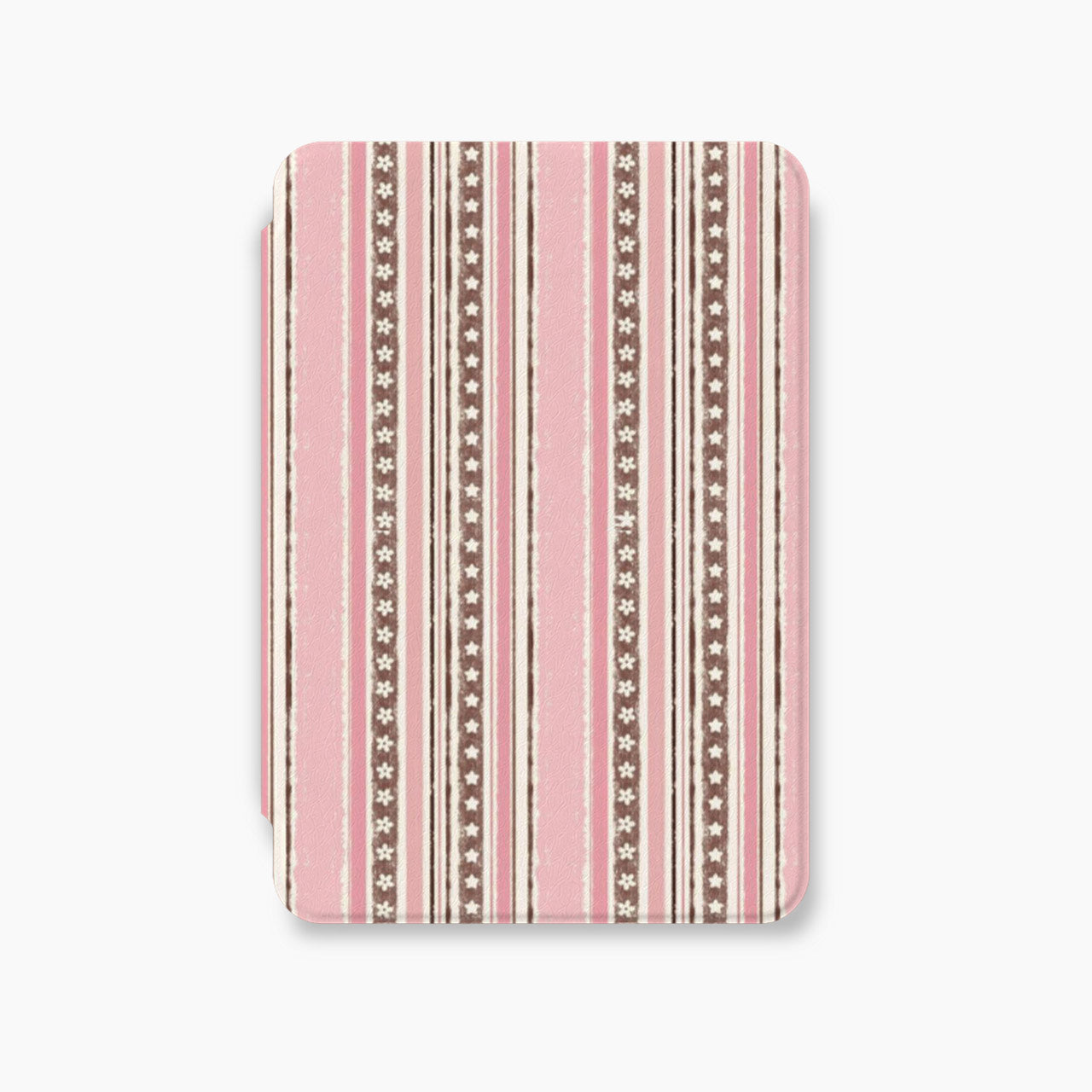 Soft Pink Mocha Lines Kindle Case