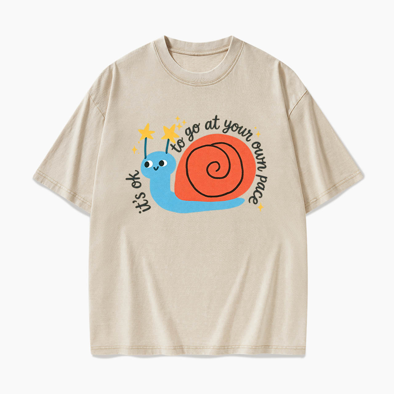 It is OK to Go at Your Own Pace Washed Tees