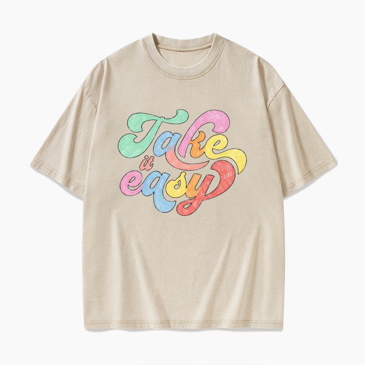 Take It Easy Washed Tees