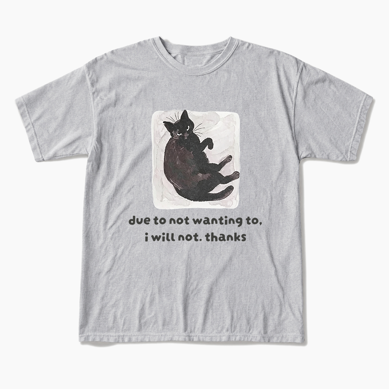 Due To Not Wanting To I Will Not Thanks T Shirts