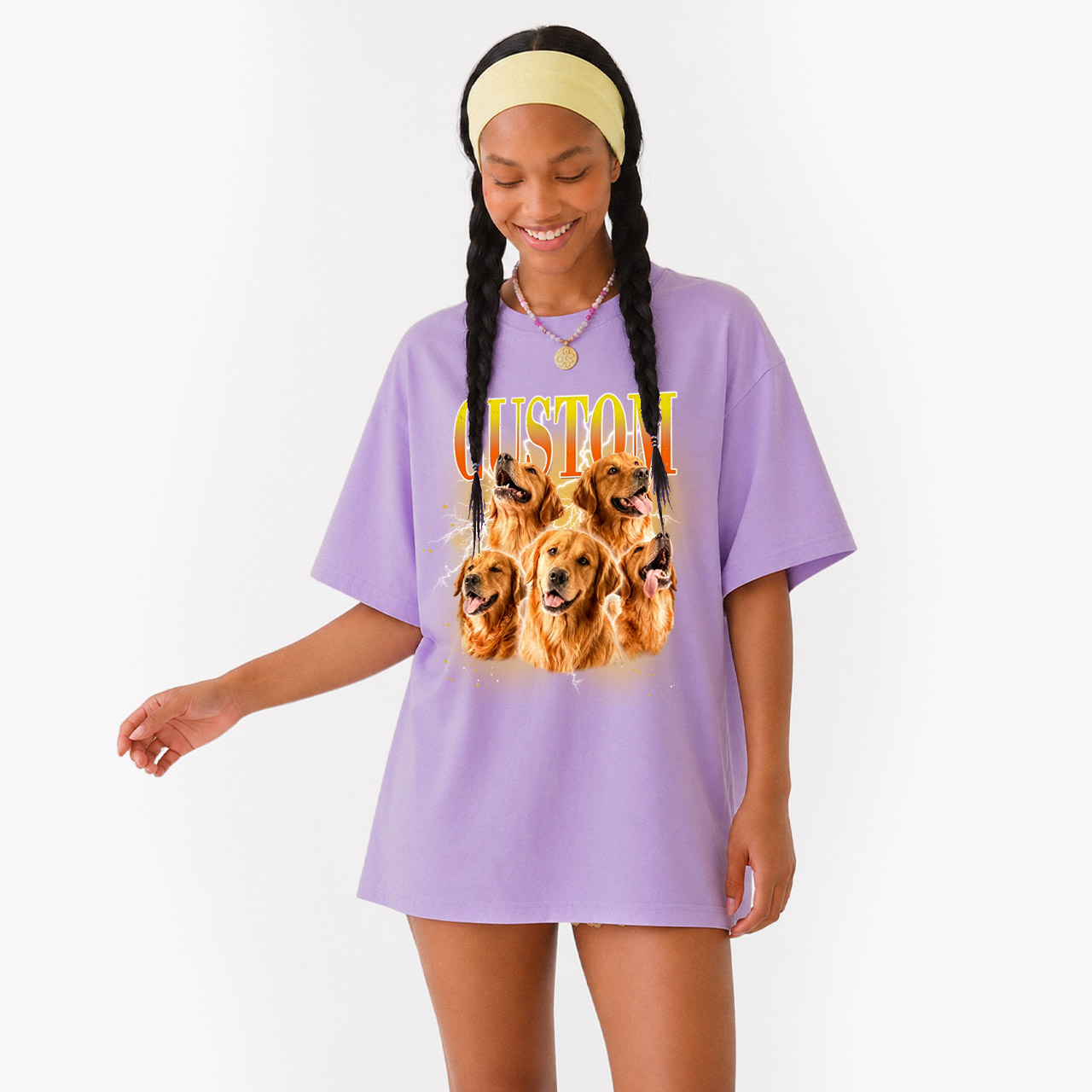 Personalized Vintage Pet Photo Name T Shirts