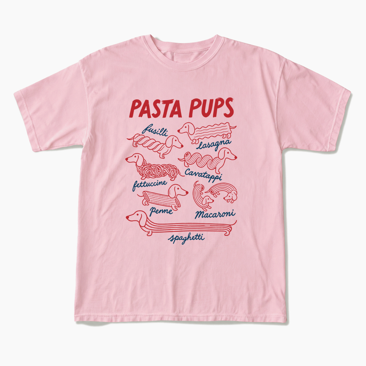 Pasta Pups Funny Dachshund Spaghetti T Shirts