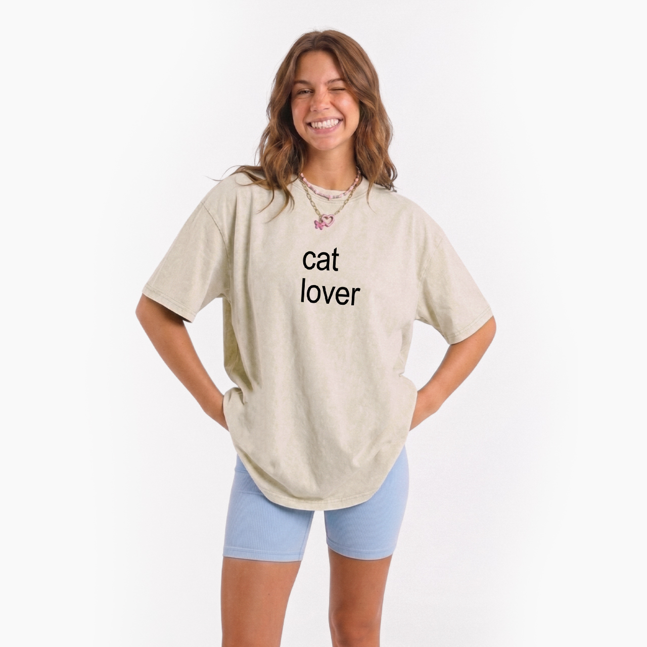 Cat Lover Washed Tees