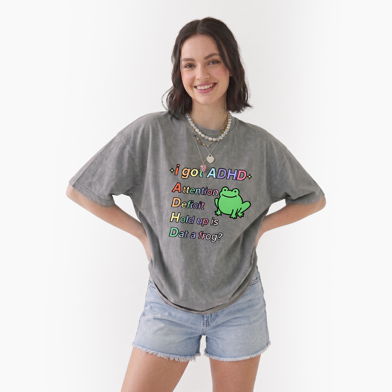 I Got ADHD Washed Tees