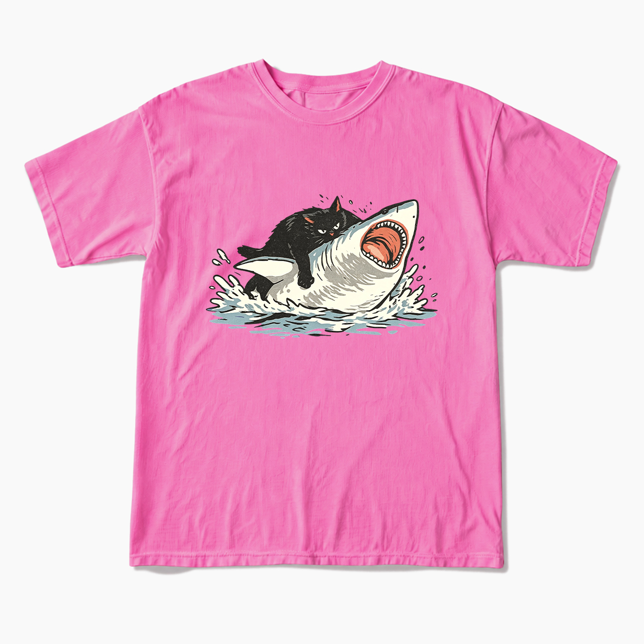 Fat Cat Vs Shark T Shirts