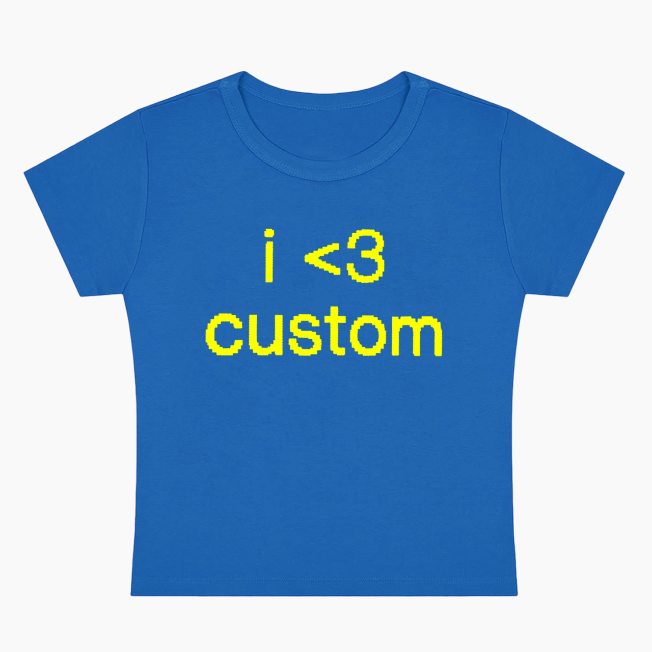 Personalized I Love Custom Minimal Baby Tee