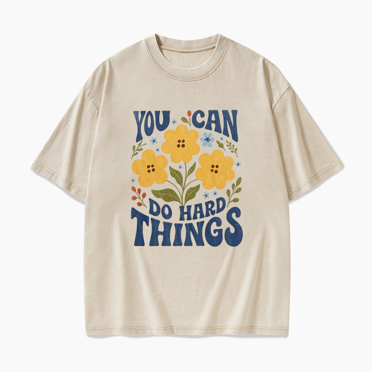 You can do Hard Things Encouragement Washed Tees