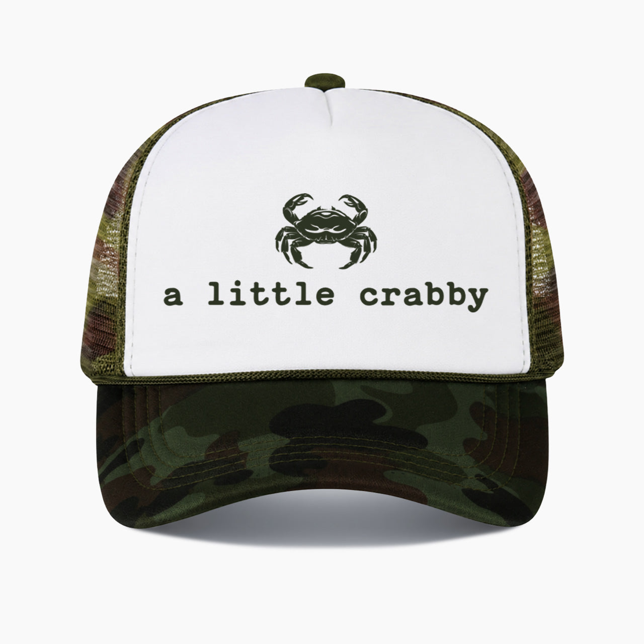 A little Crabby Colorblock Trucker Hat