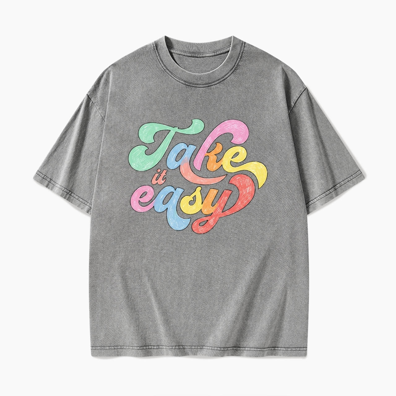 Take It Easy Washed Tees