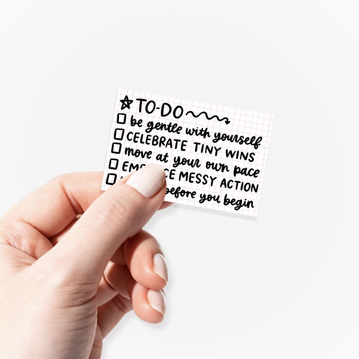 Gentle To-Do List Sticker Jellypine