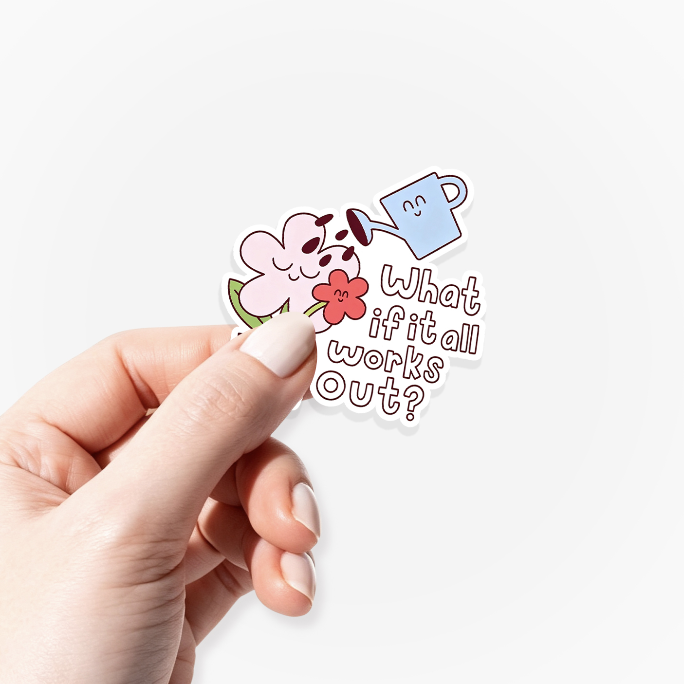 What If It All Works Out Sticker Jellypine