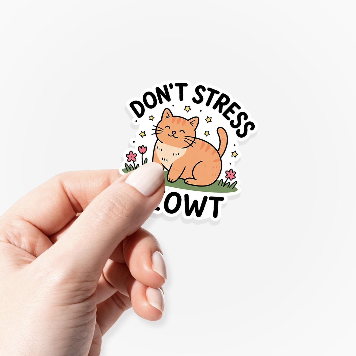 Don't Stress Meowt Sticker Jellypine