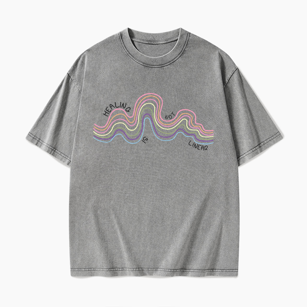 Healing Is Not Linear Washed Tees
