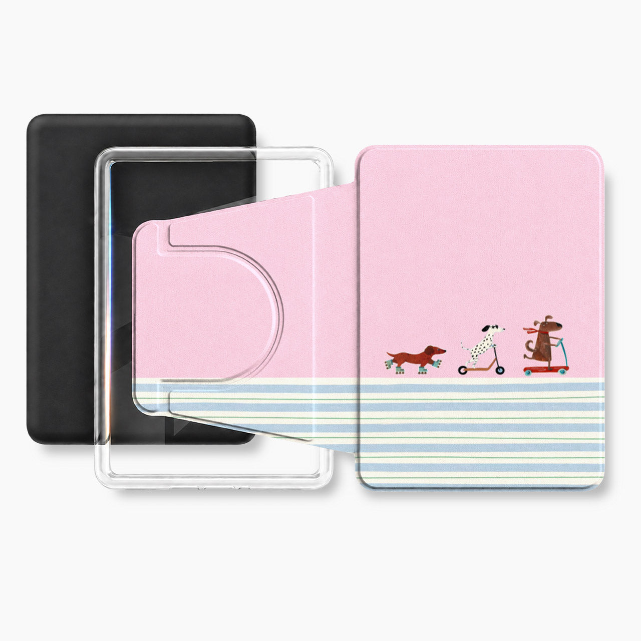 Playful Puppy Scooter Kindle Case