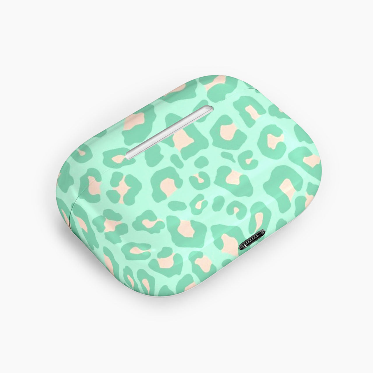 Refreshing Mint Leopard Print Earphone Case