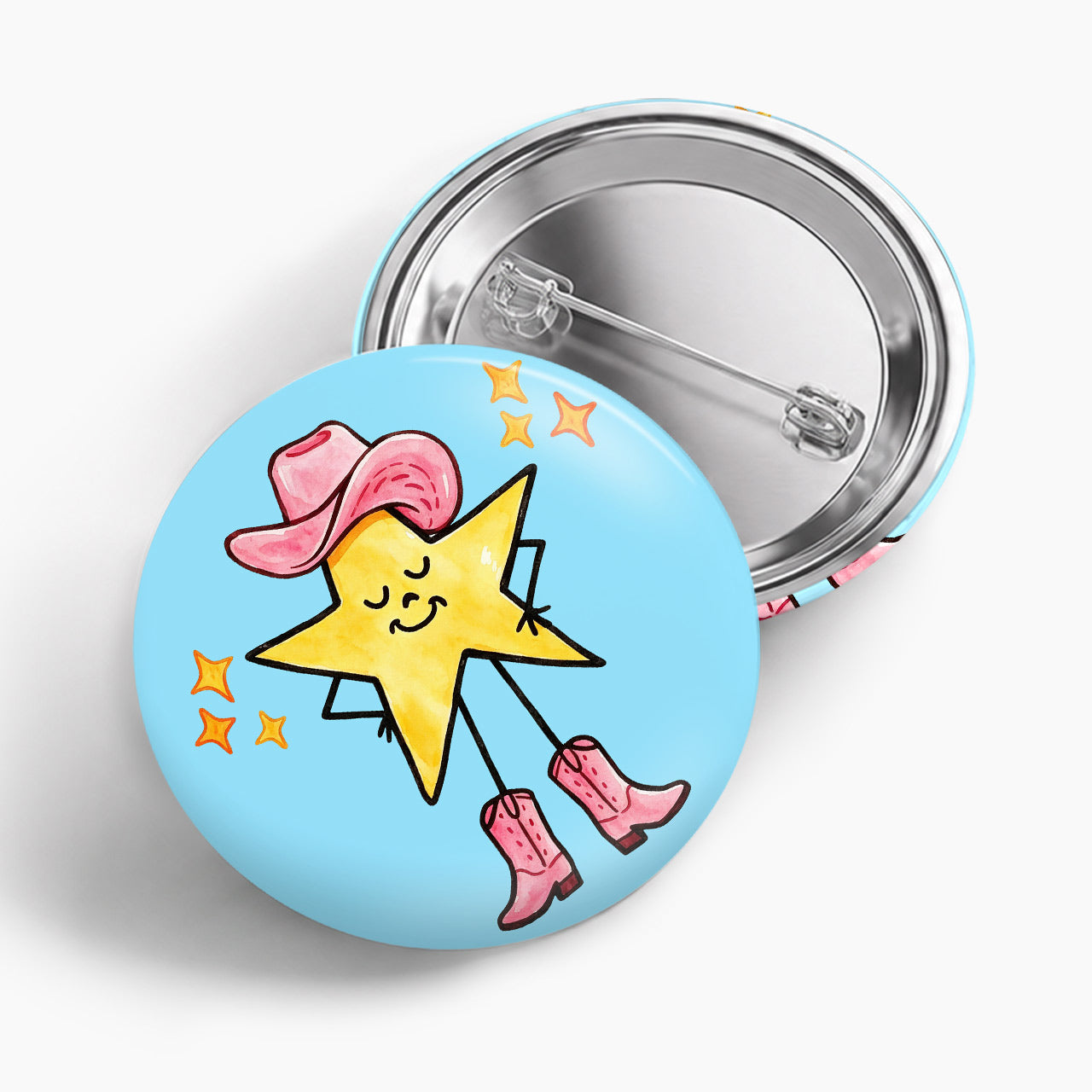 Yeehaw Shining Star Pin Badge