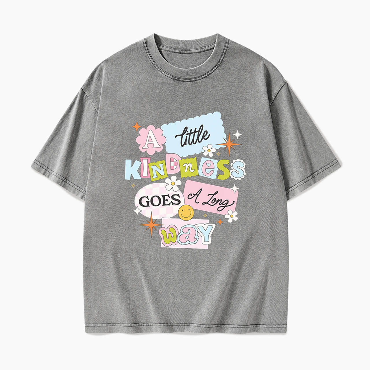 A little Kindness Goes A Long Way Washed Tees
