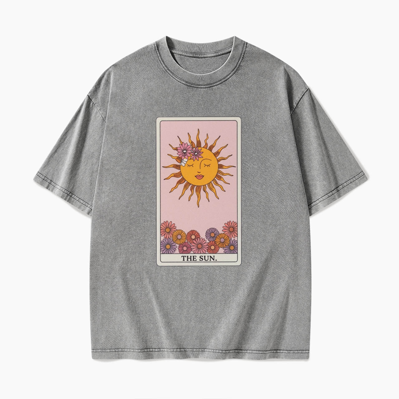 The SUN Tarot Card Washed Tees