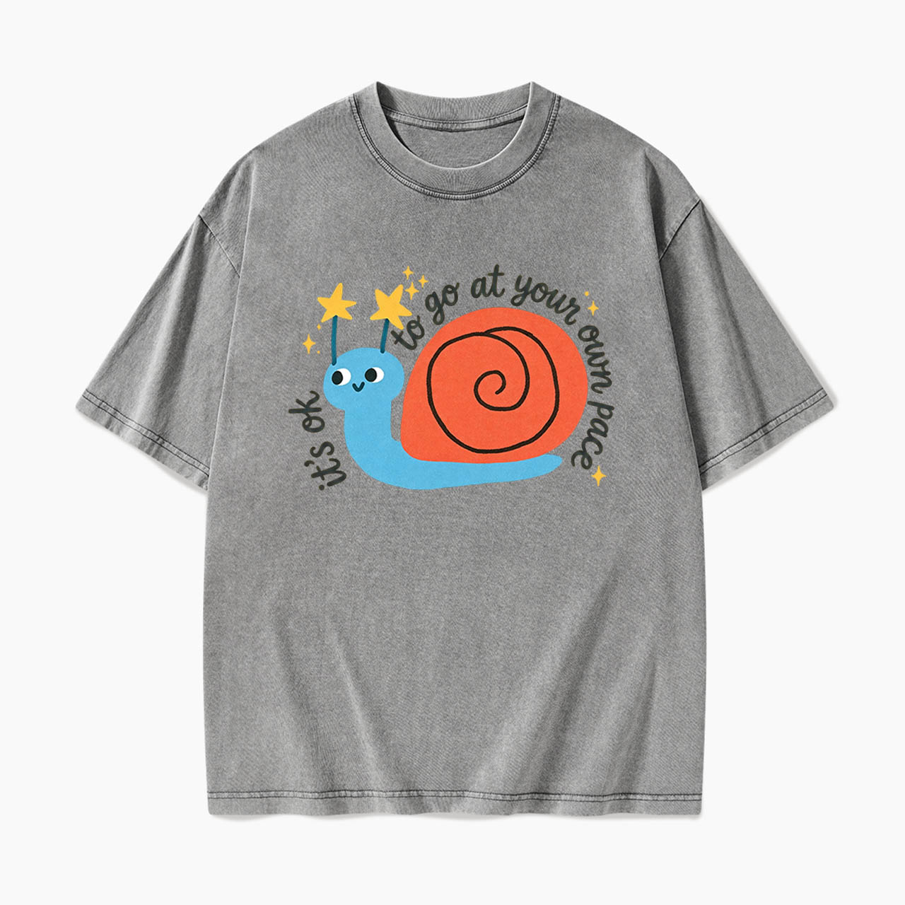 It is OK to Go at Your Own Pace Washed Tees