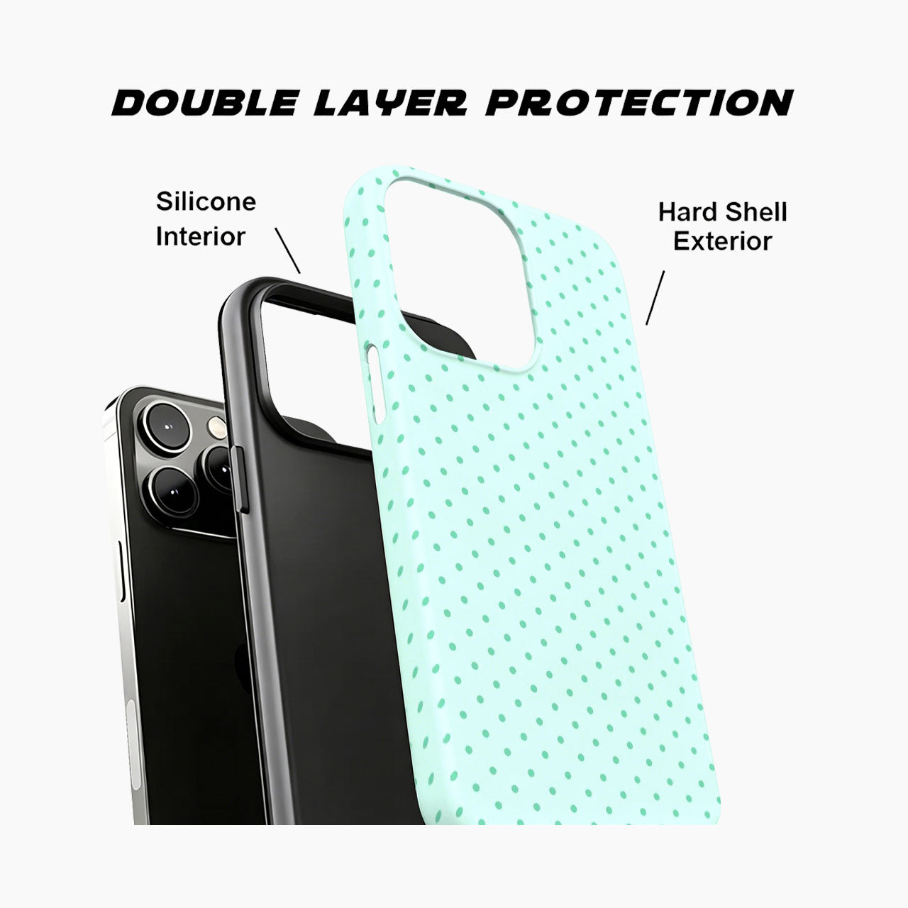 Fresh Mint Dots Phone Case