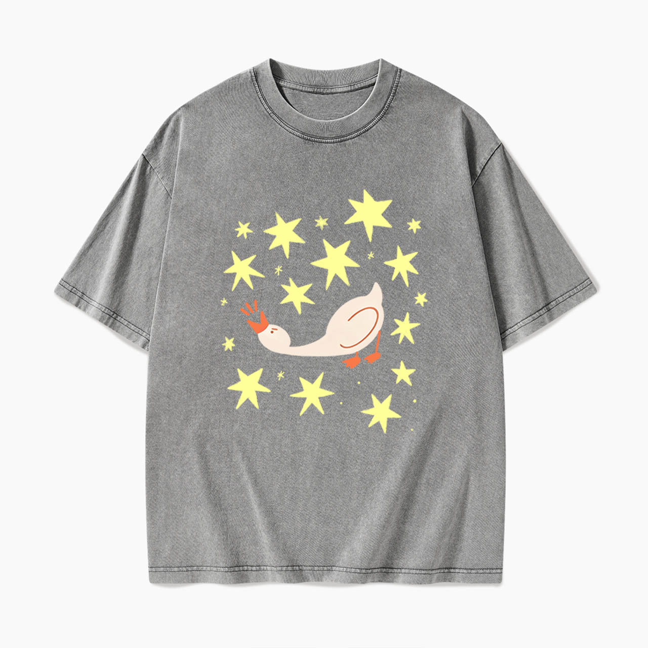 Cute Angry Goose Washed Tees