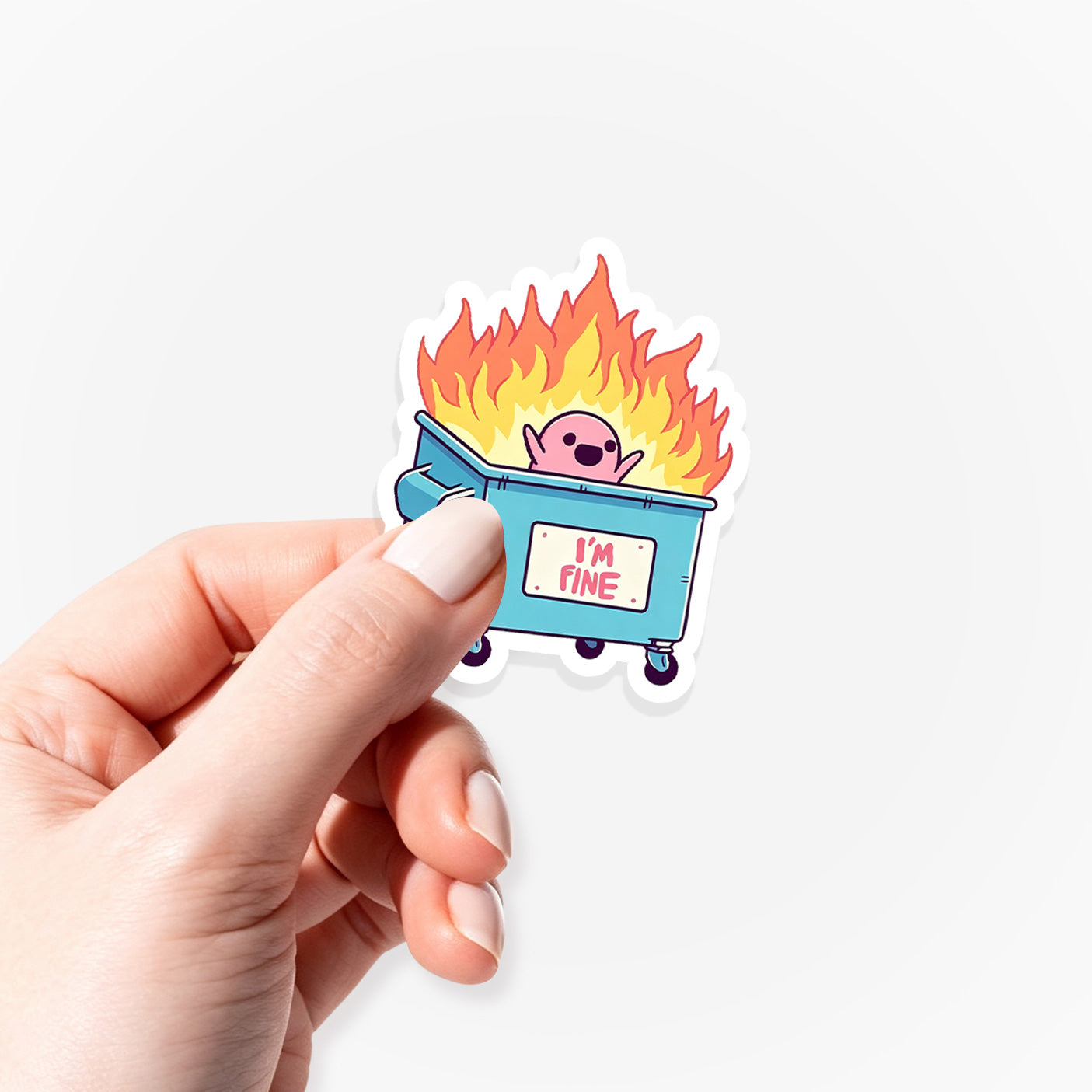 I am Fine Sticker Jellypine