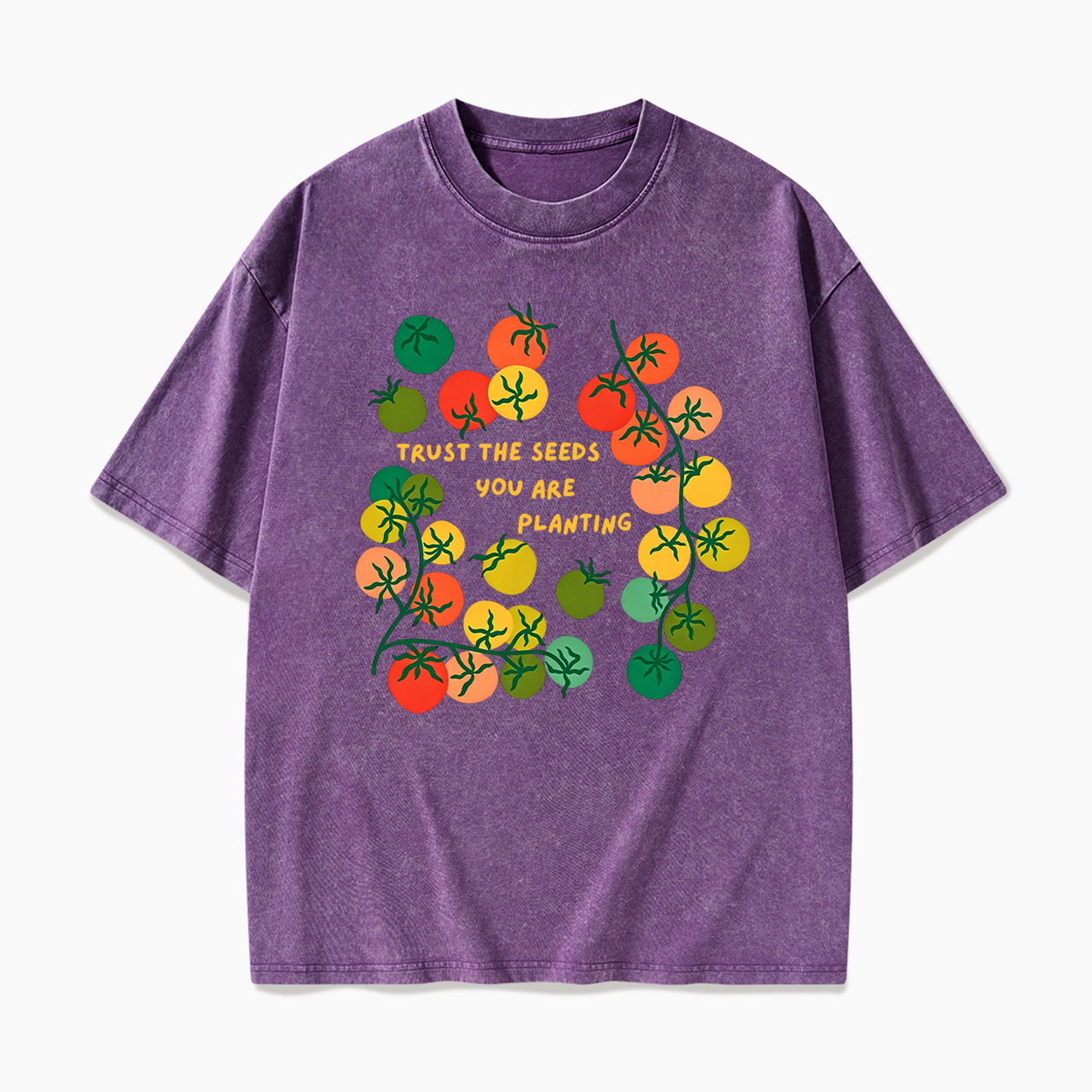 Trust The Seeds You Are Planting Washed Tees
