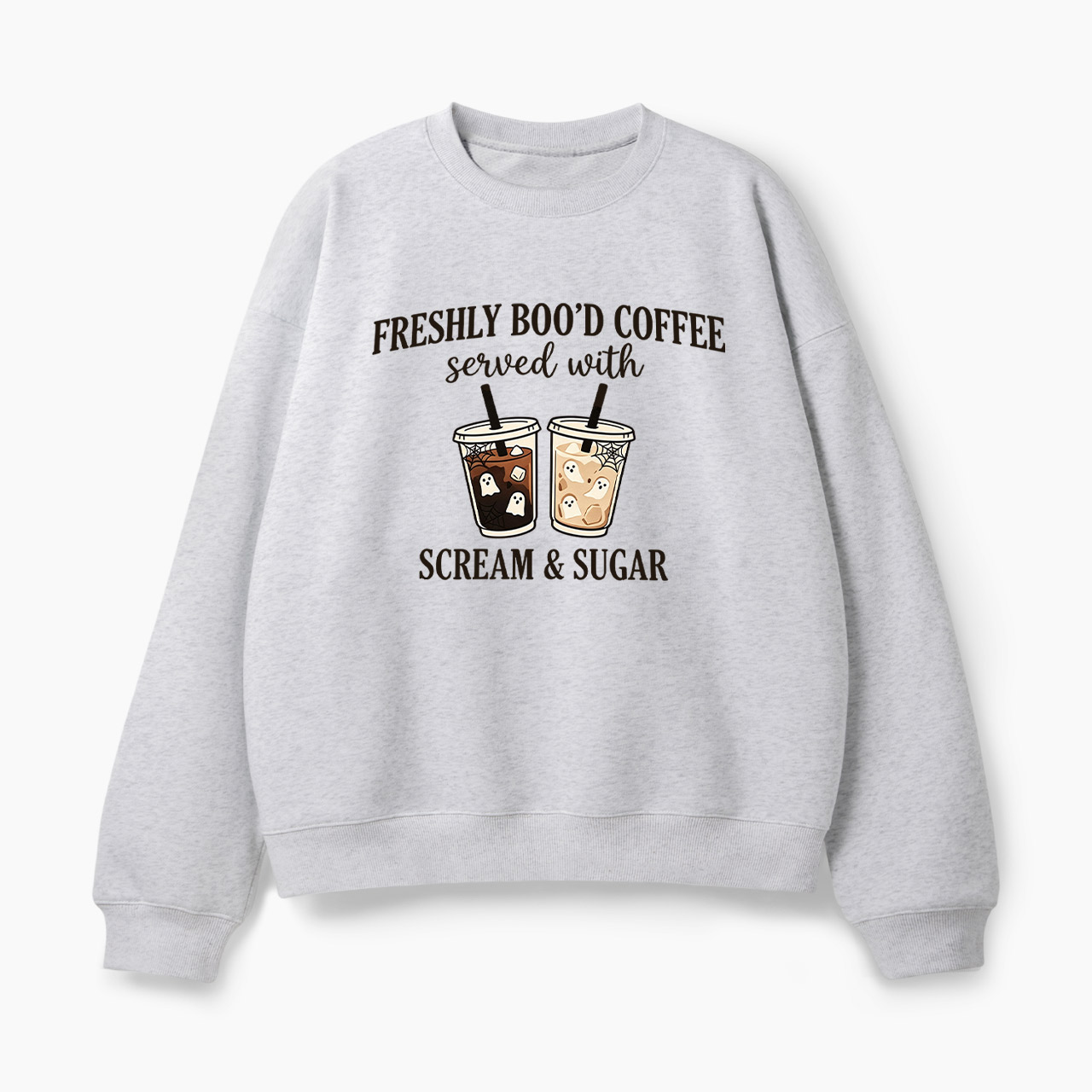 Freshly Boo'd Coffee Scream And Sugar Halloween Classic Sweatshirt