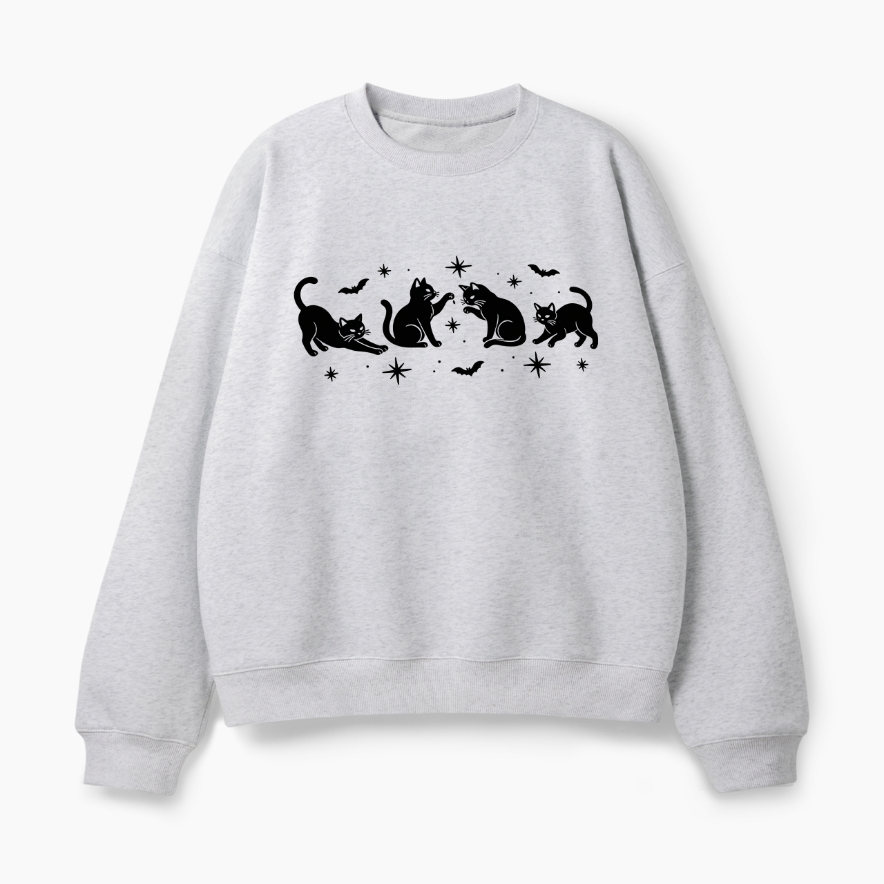 Black Cat Halloween Classic Sweatshirt