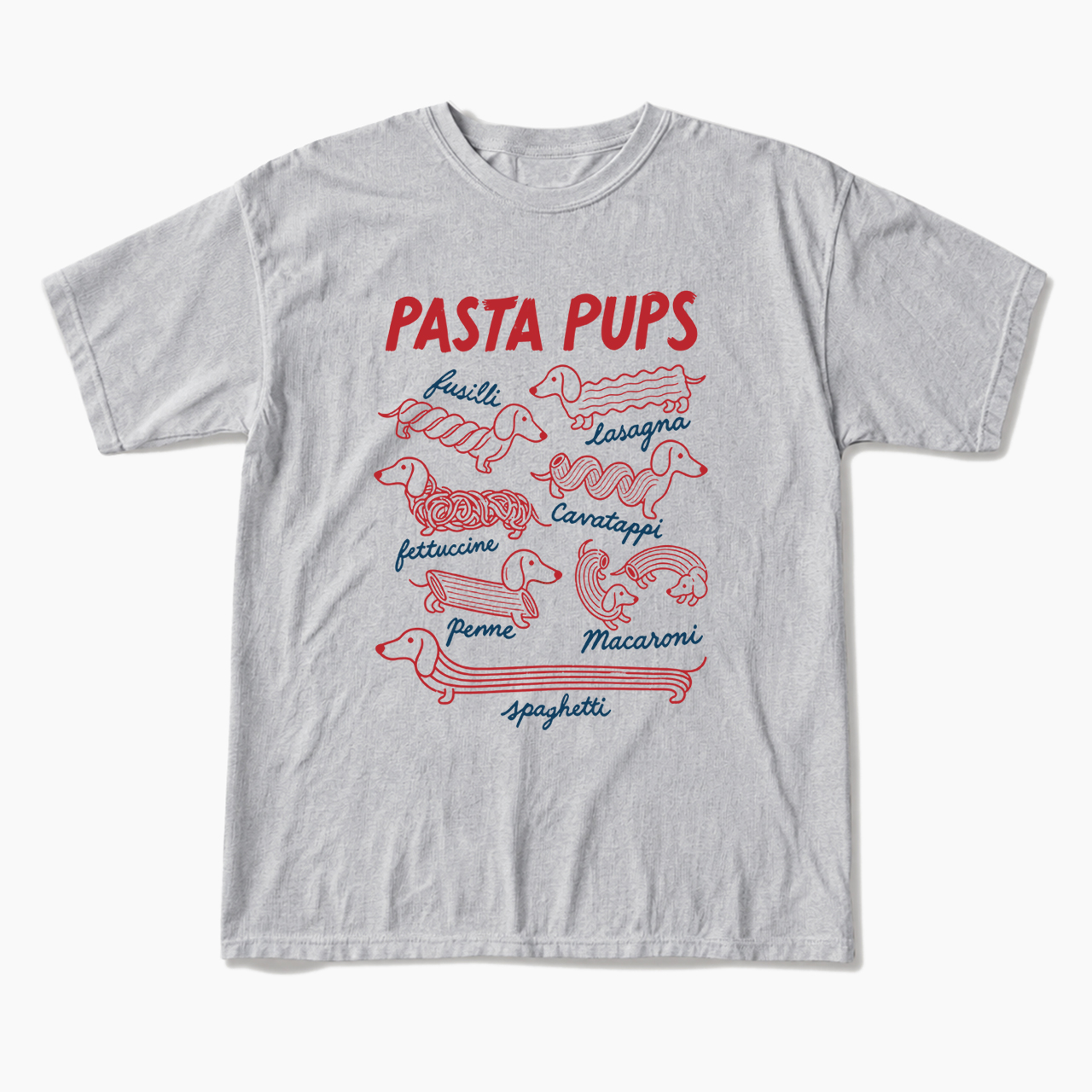 Pasta Pups Funny Dachshund Spaghetti T Shirts