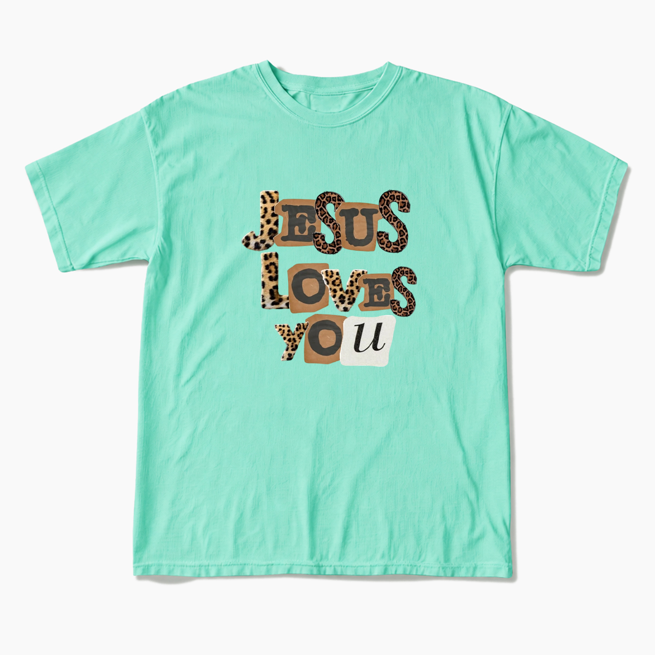 Jesus Loves You Leopard T Shirts