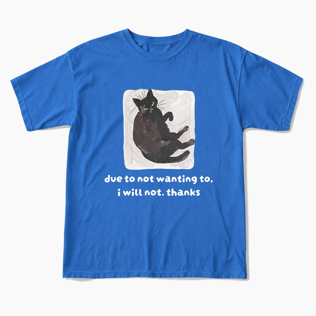 Due To Not Wanting To I Will Not Thanks T Shirts