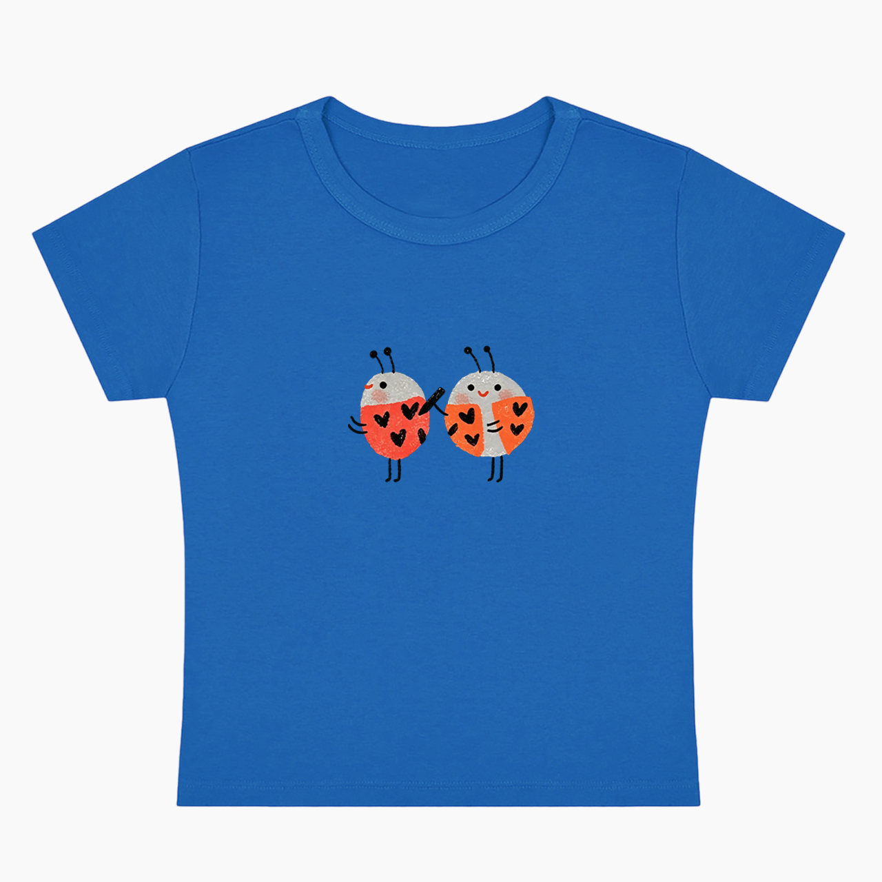 Heart Spotted Ladybugs Baby Tee