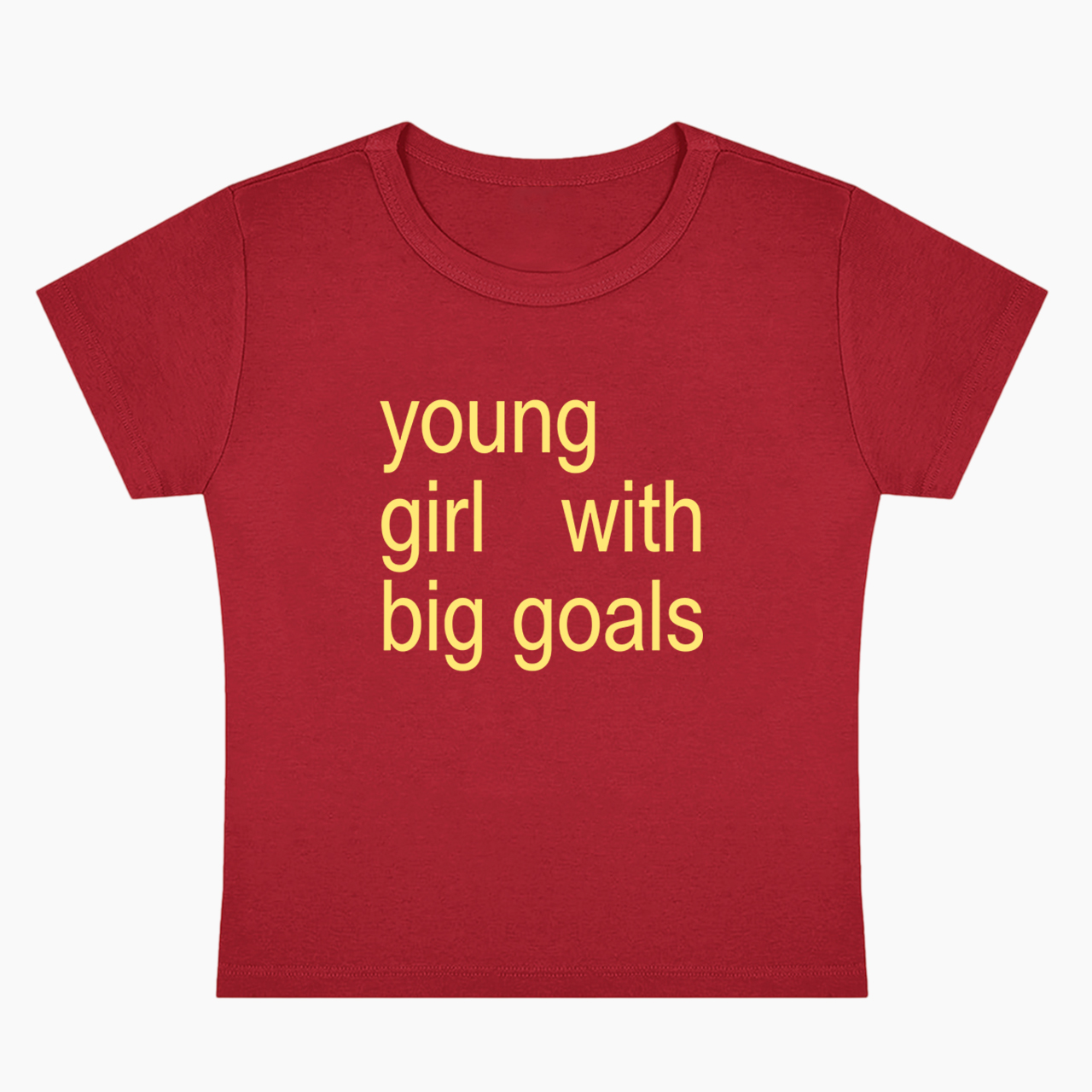 Young Girl With Big Goals Baby Tee