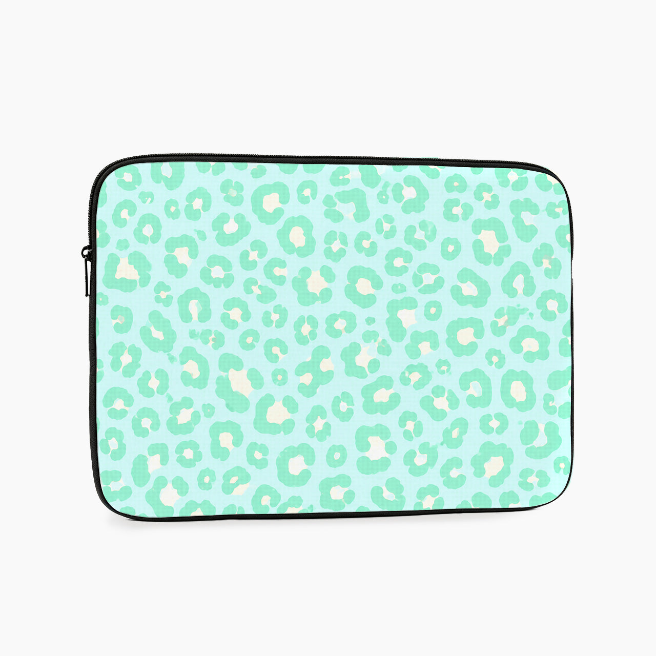 Refreshing Mint Leopard Print Laptop Sleeve