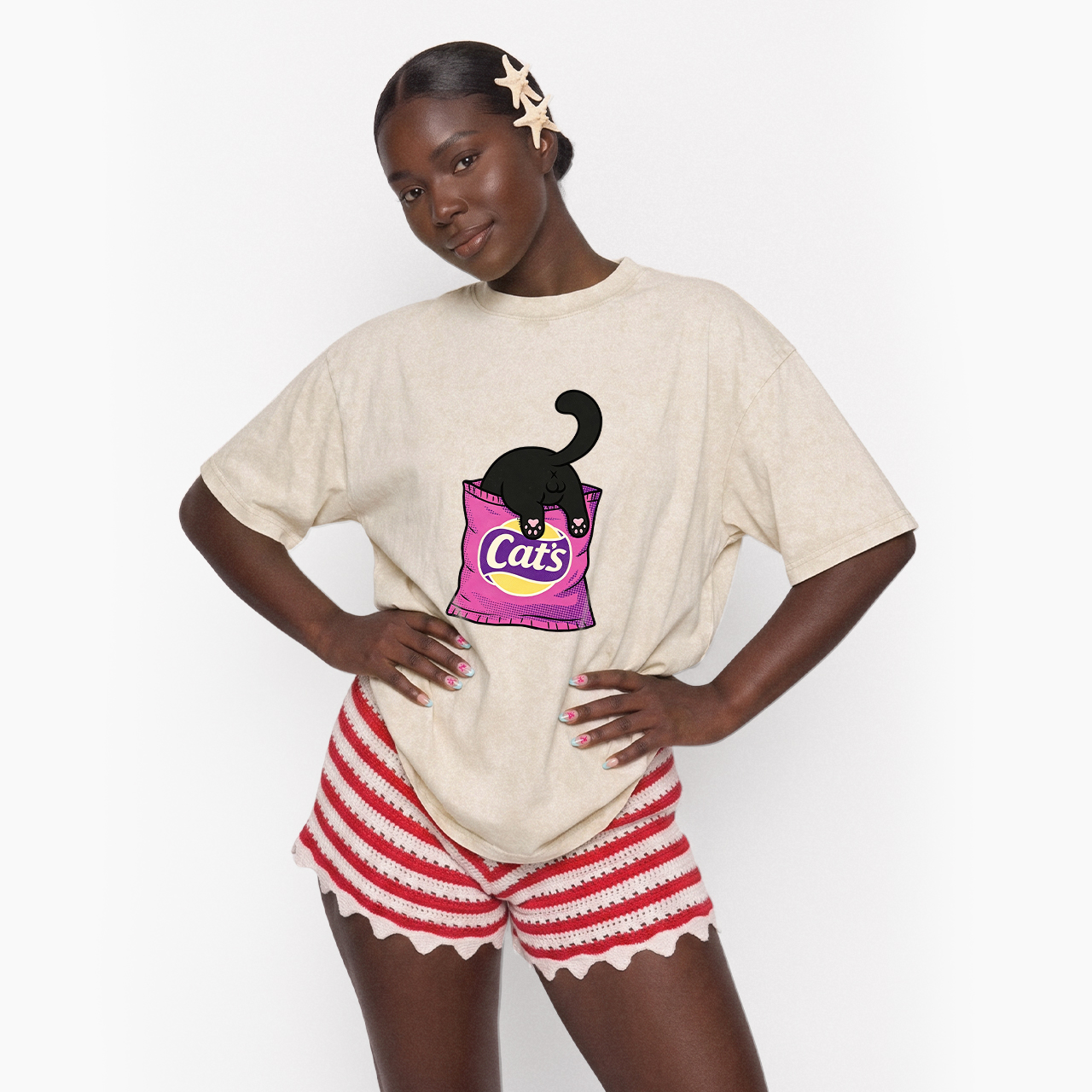 Cat's Chips Washed Tees