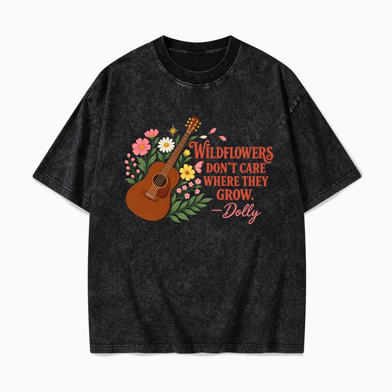 Wildflowers Country Music Washed Tees