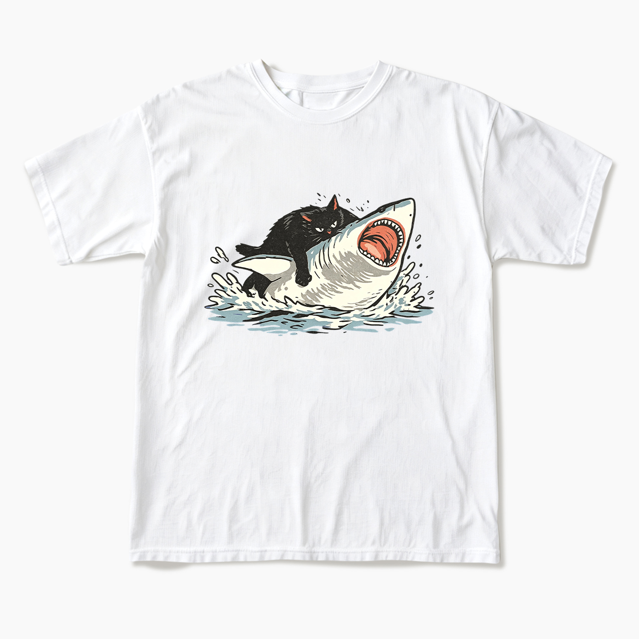 Fat Cat Vs Shark T Shirts