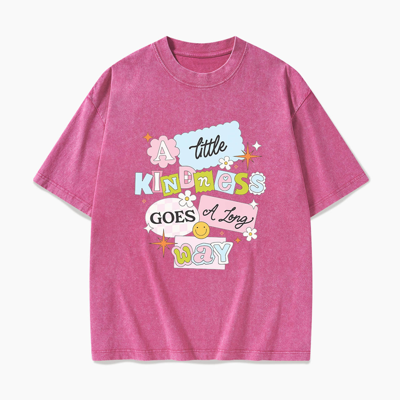 A little Kindness Goes A Long Way Washed Tees