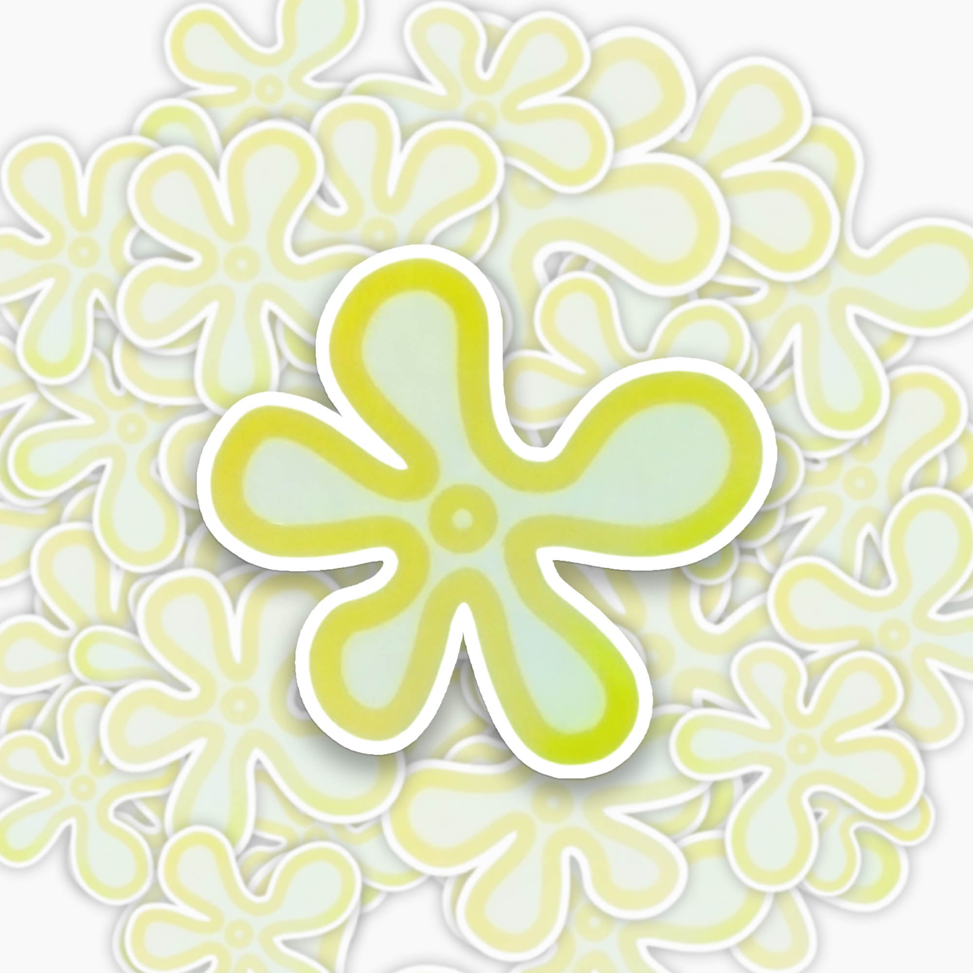 Jellypine Ocean Bloom Sticker Of 6
