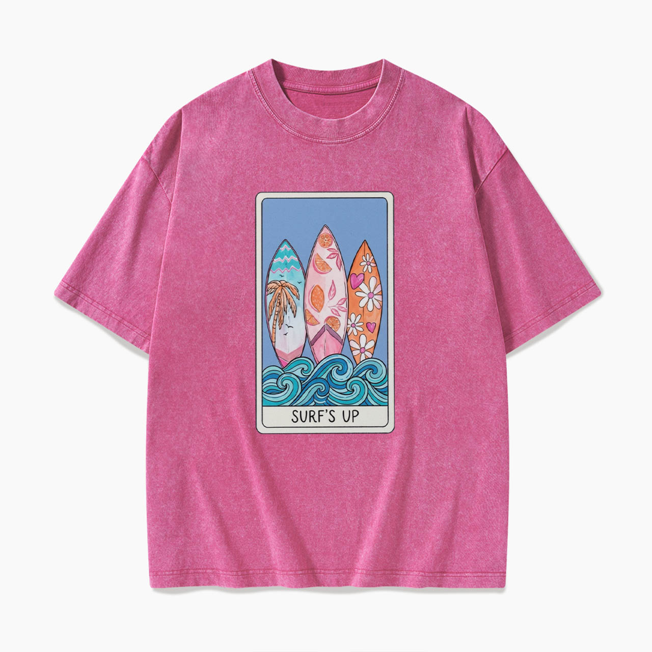 SURFS UP Tarot Card Washed Tees