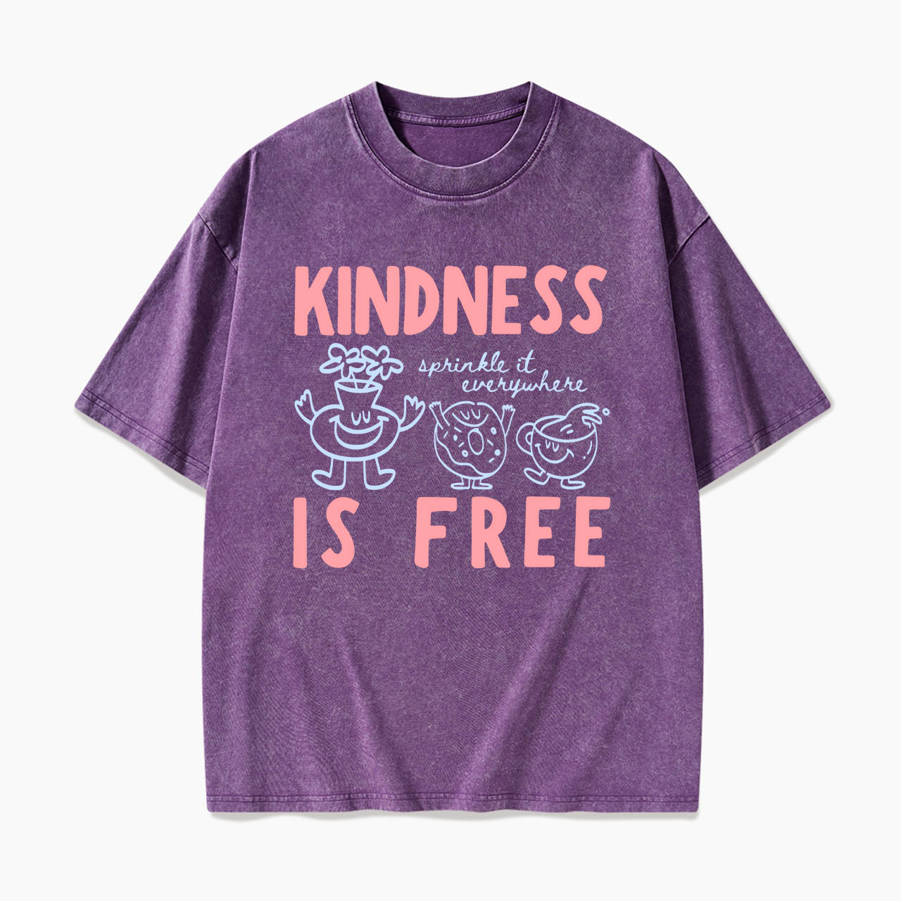 Kindness Is Free Washed Tees