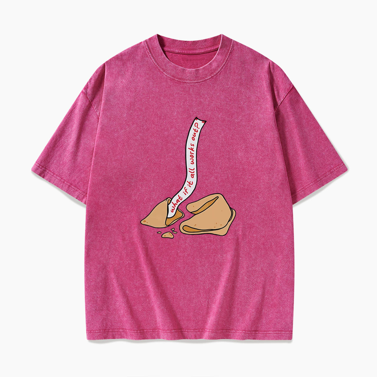 What If It All Works Out Fortune Cookie Washed Tees