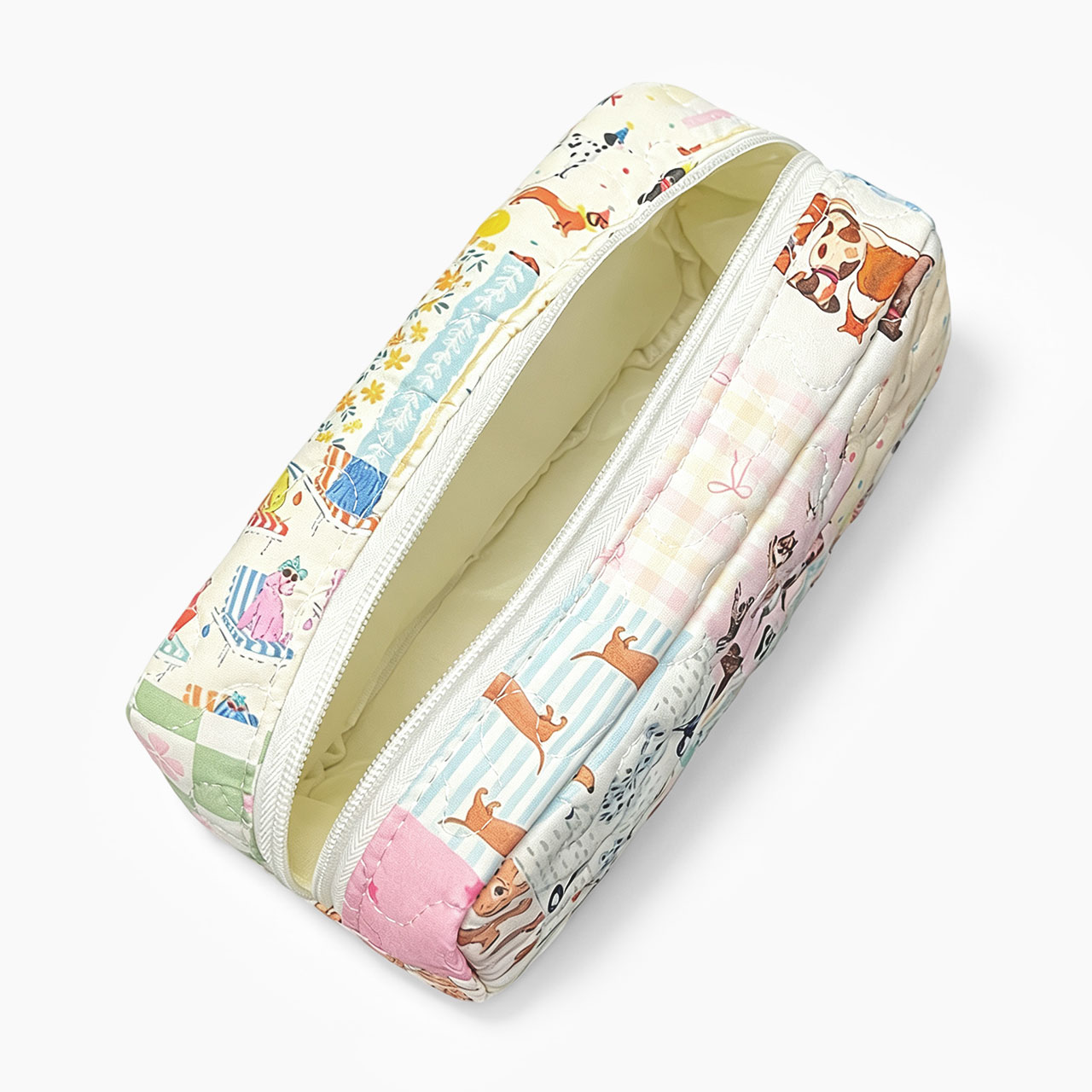 Puppy Pouch Quilted Cosmetic Bag