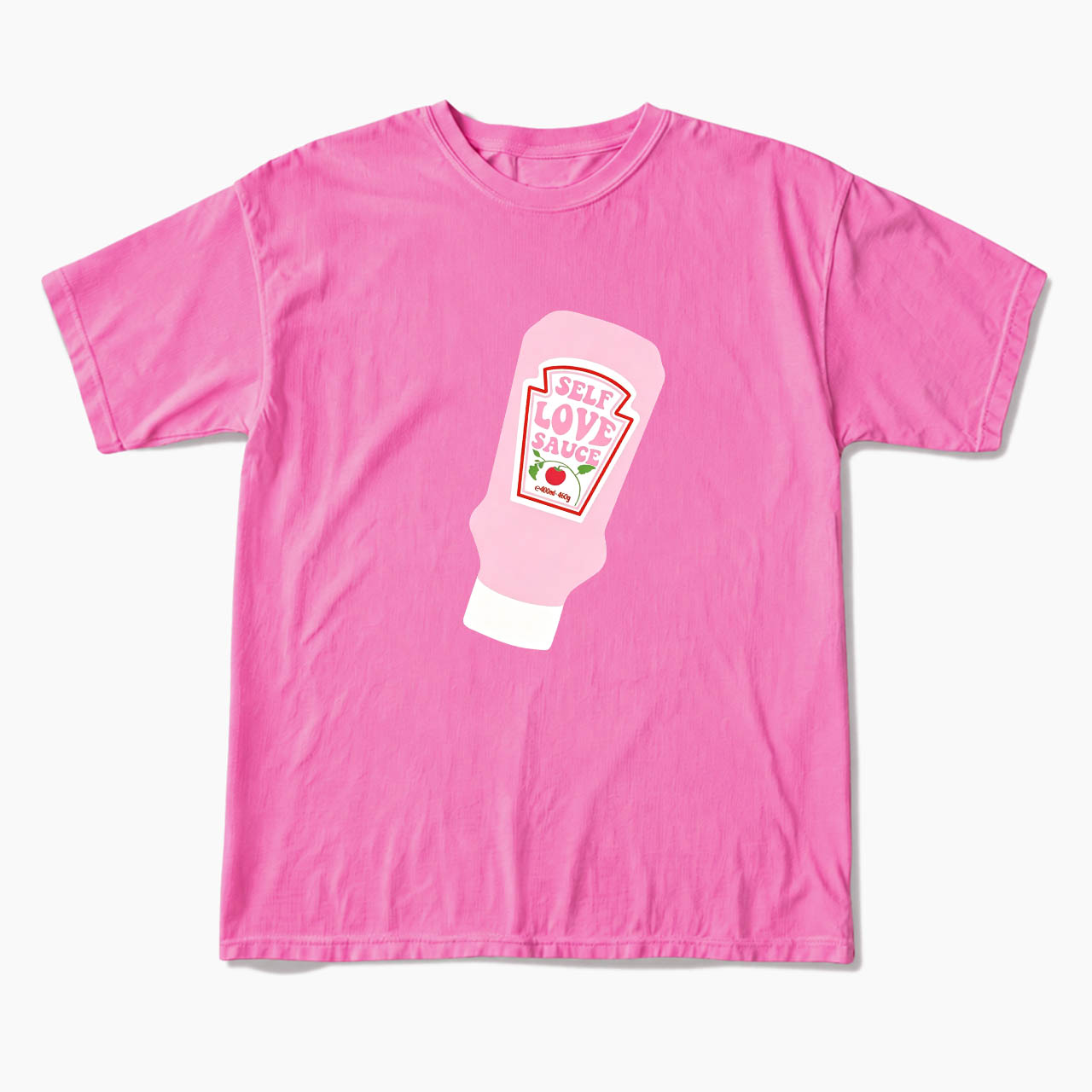 Pink Self Love Sauce Bottle T Shirts