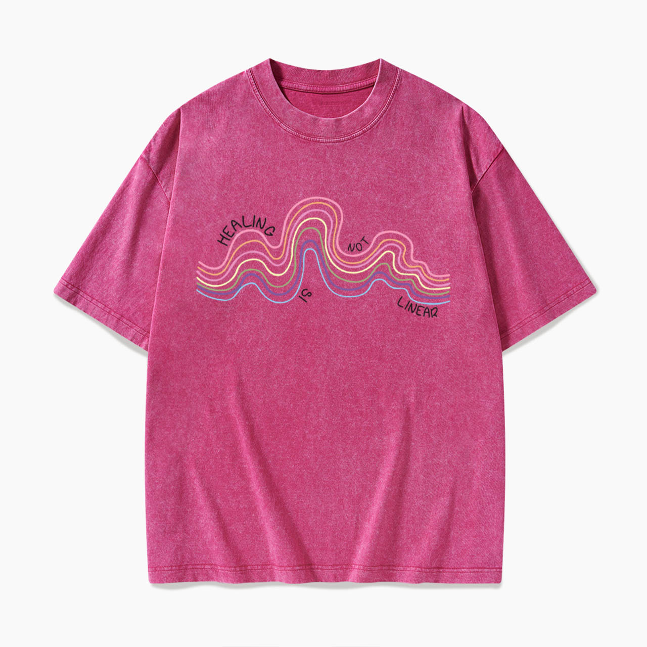 Healing Is Not Linear Washed Tees