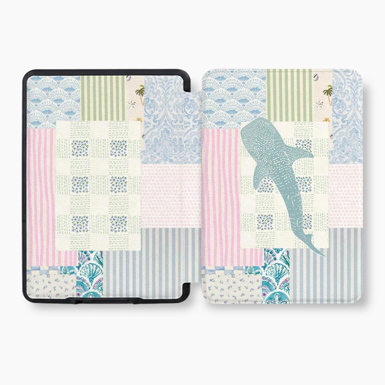 Ocean Quilt Whale Kindle Case